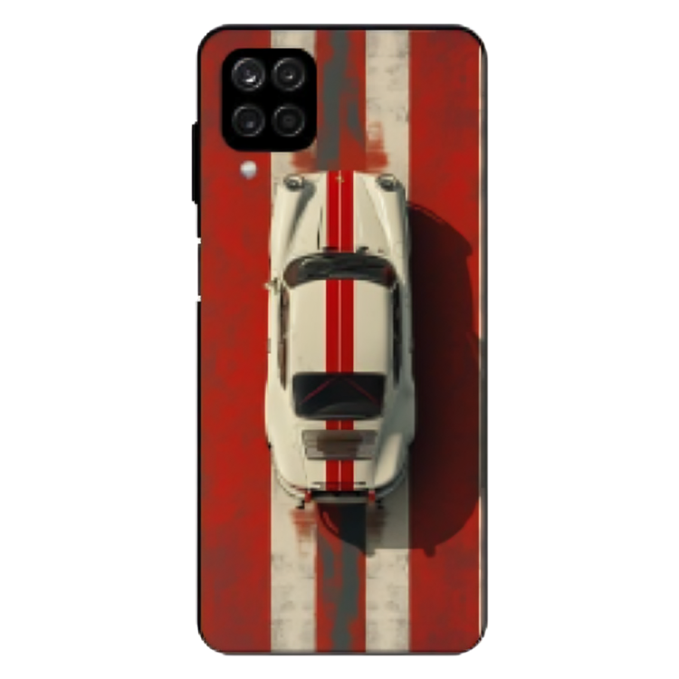 Samsung Galaxy A22 5G Case – Premium Artistic Phone Cover (Metal Glass Finish) – ‘Red Stripes of Freedom’ by Libaadah