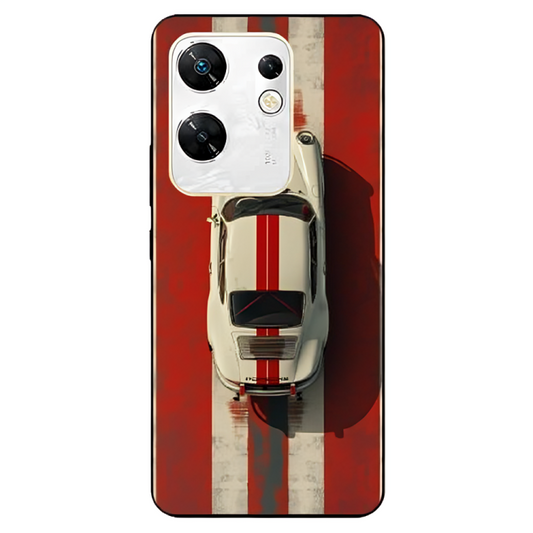Infinix Zero 30 Case – Premium Artistic Phone Cover (Metal Glass Finish) – ‘Red Stripes of Freedom’ by Libaadah
