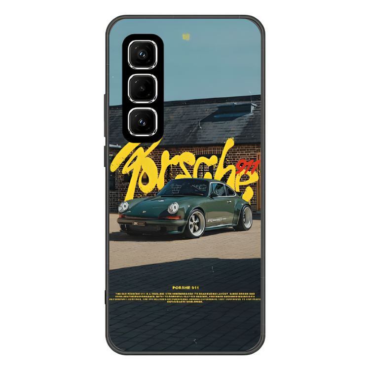 Infinix Hot 50 Case – Premium Artistic Phone Cover (Metal Glass Finish) – ‘The Future of Yesterday’ by Libaadah