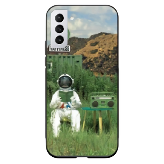 Samsung Galaxy S22 Case – Premium Artistic Phone Cover (Metal Glass Finish) – ‘The Absence Beneath Happiness’ by Libaadah