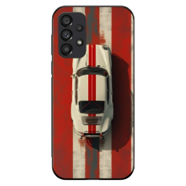 Samsung Galaxy A13 Case – Premium Artistic Phone Cover (Metal Glass Finish) – ‘Red Stripes of Freedom’ by Libaadah