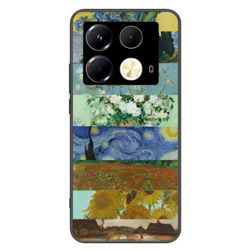 Infinix Note 40 Case – Premium Artistic Phone Cover (Metal Glass Finish) – ‘The Canvas of Time’ by Libaadah