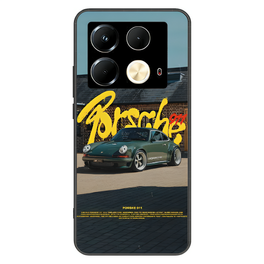 Infinix Note 40 Case – Premium Artistic Phone Cover (Metal Glass Finish) – ‘The Future of Yesterday’ by Libaadah