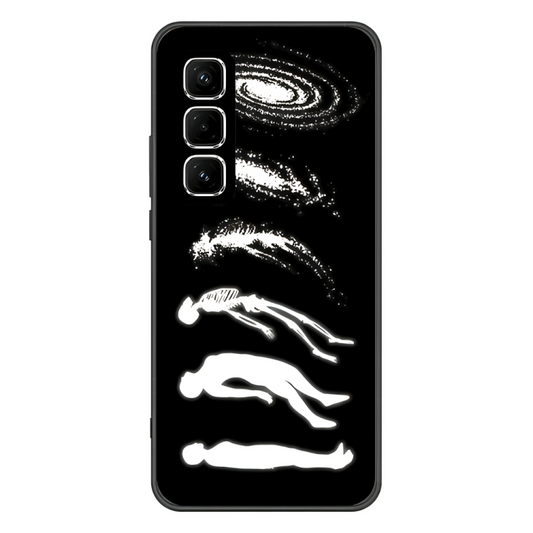 Infinix Hot 50 Case – Premium Artistic Phone Cover (Metal Glass Finish) – ‘Stars Made of Endings’ by Libaadah