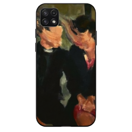 Samsung Galaxy A22 4G Case – Premium Artistic Phone Cover (Metal Glass Finish) – ‘The Melancholy of Happy Hours’ by Libaadah