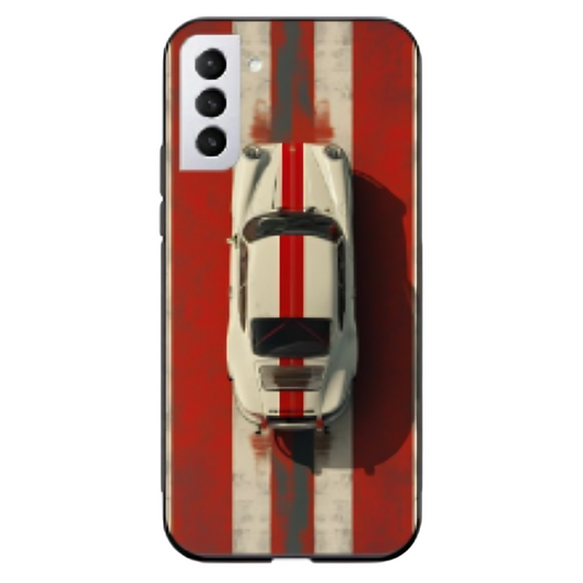 Samsung Galaxy S22 Case – Premium Artistic Phone Cover (Metal Glass Finish) – ‘Red Stripes of Freedom’ by Libaadah