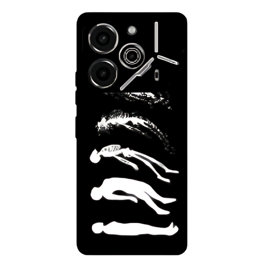 Tecno Pova 6 Case – Premium Artistic Phone Cover (Metal Glass Finish) – ‘Stars Made of Endings’ by Libadah