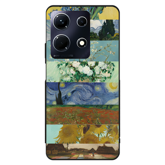 Infinix Note 30 Case – Premium Artistic Phone Cover (Metal Glass Finish) – ‘The Canvas of Time’ by Libaadah