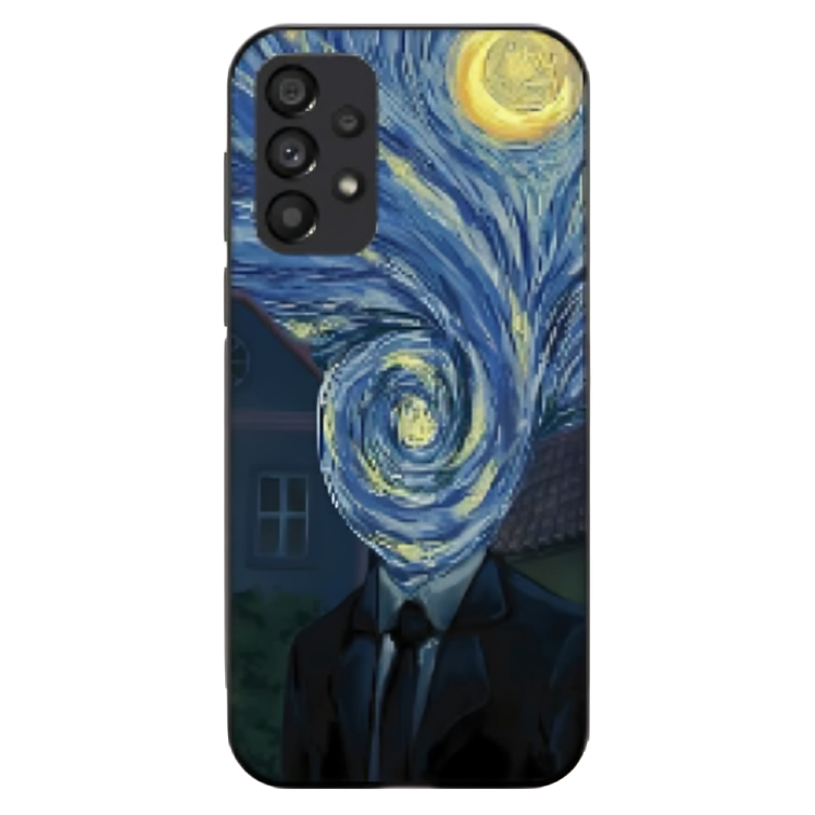 Samsung Galaxy A13 Case – Premium Artistic Phone Cover (Metal Glass Finish) – ‘Thoughts Full of Starry Sky’ by Libaadah