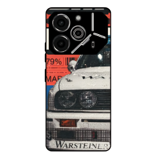 Tecno Pova 6 neo Case – Artistic Premium Metal Glass Finish Cover – “Time Machine Without Time” by Libaadah