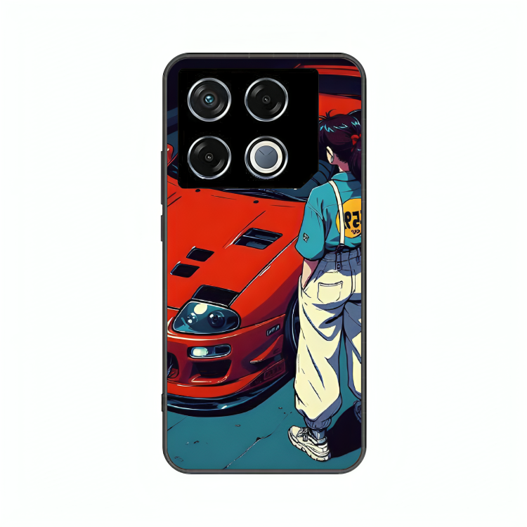 Infinix GT 20 case featuring 'Tomorrow Wears Yesterday' Artwork by Libaadah – premium artistic design with metal-glass finish