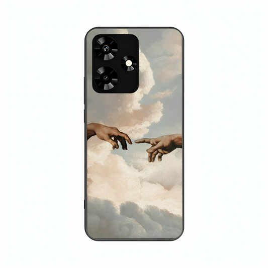 Infinix Hot 30 case featuring 'The Beauty of Almost' Artwork by Libaadah – premium artistic design with metal-glass finish