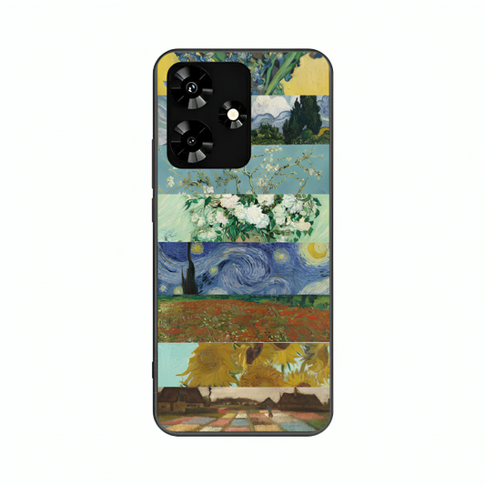 Infinix Hot 30 case featuring 'The Canvas of Time' Artwork by Libaadah – premium artistic design with metal-glass finish