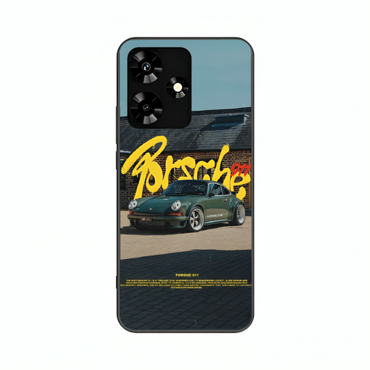 Infinix Hot 30 case featuring 'The Future of Yesterday' Artwork by Libaadah – premium artistic design with metal-glass finish
