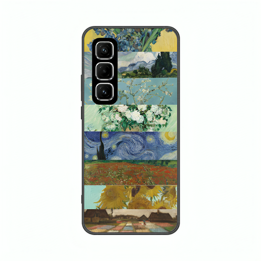 Infinix Hot 50 case featuring 'The Canvas of Time' Artwork by Libaadah – premium artistic design with metal-glass finish