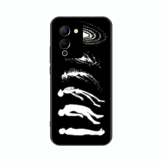 Infinix Note 12 case featuring 'Stars Made of Endings' Artwork by Libaadah – premium artistic design with metal-glass finish