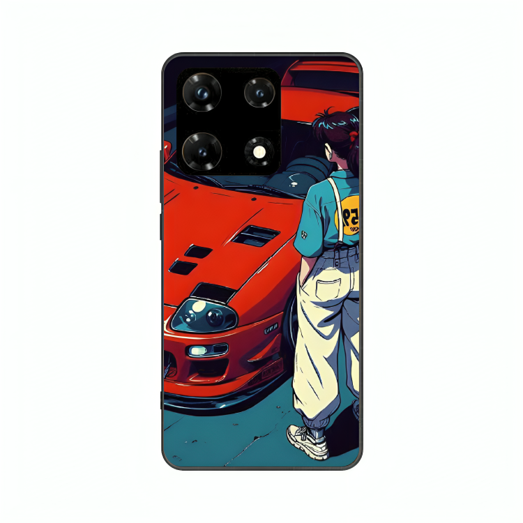 Infinix Note 30 Pro case featuring 'Tomorrow Wears Yesterday' Artwork by Libaadah – premium artistic design with metal-glass finish