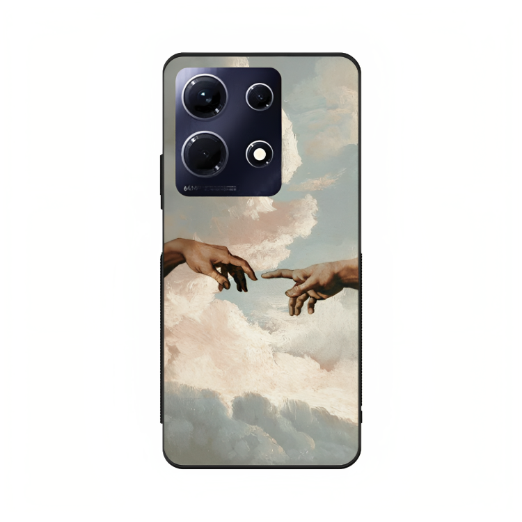 Infinix Note 30 case featuring 'The Beauty of Almost' Artwork by Libaadah – premium artistic design with metal-glass finish