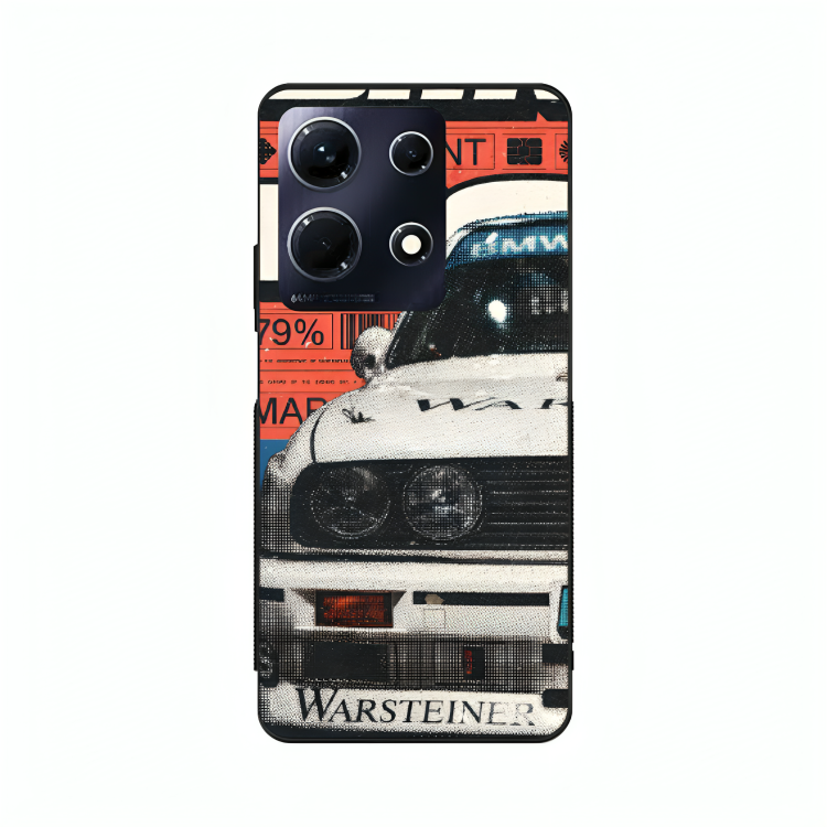 Infinix Note 30 case featuring 'Time Machine Without Time' Artwork by Libaadah – premium artistic design with metal-glass finish