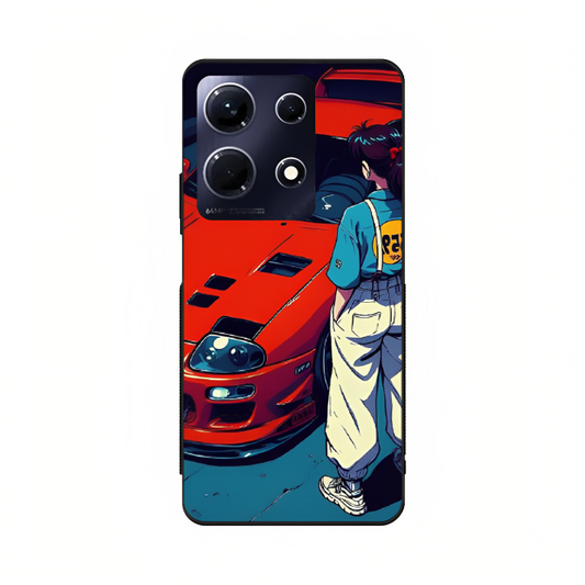 Infinix Note 30 case featuring 'Tomorrow Wears Yesterday' Artwork by Libaadah – premium artistic design with metal-glass finish
