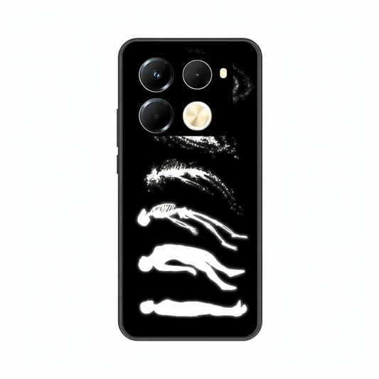 Infinix Note 40 Pro case featuring 'Stars Made of Endings' Artwork by Libaadah – premium artistic design with metal-glass finish