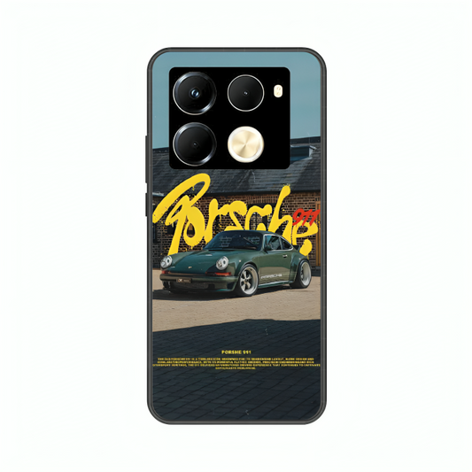 Infinix Note 40 Pro case featuring 'The Future of Yesterday' Artwork by Libaadah – premium artistic design with metal-glass finish