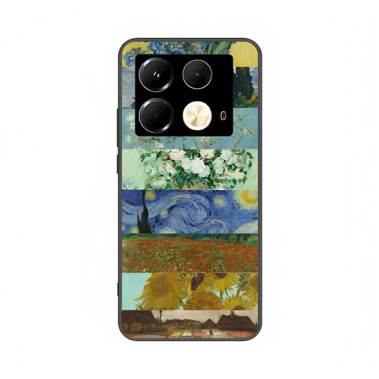 Infinix Note 40 case featuring 'The Canvas of Time' Artwork by Libaadah – premium artistic design with metal-glass finish