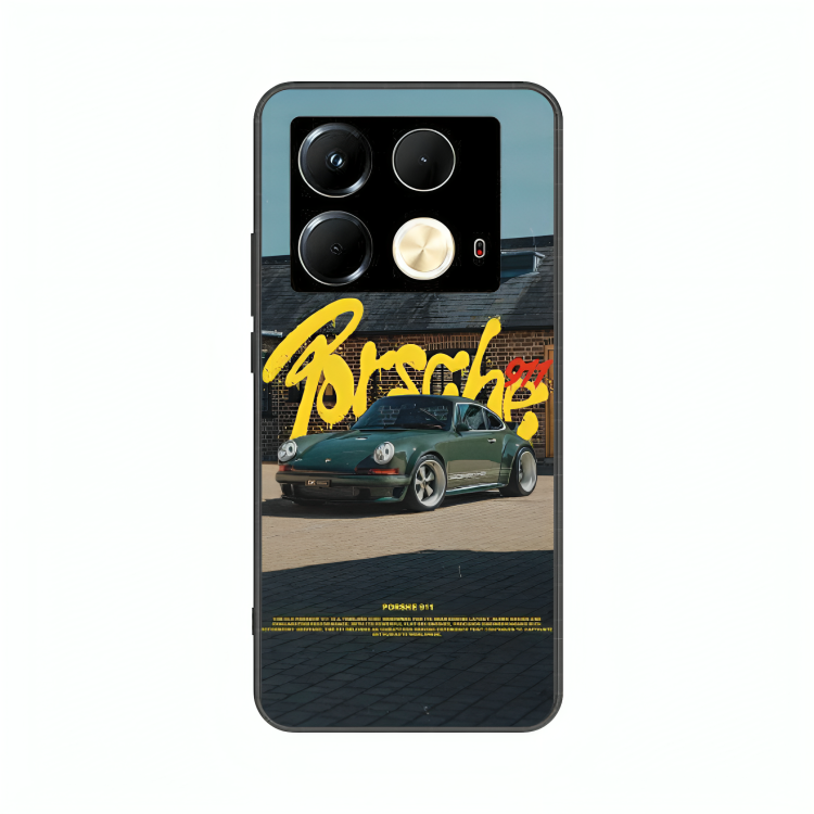 Infinix Note 40 case featuring 'The Future of Yesterday' Artwork by Libaadah – premium artistic design with metal-glass finish