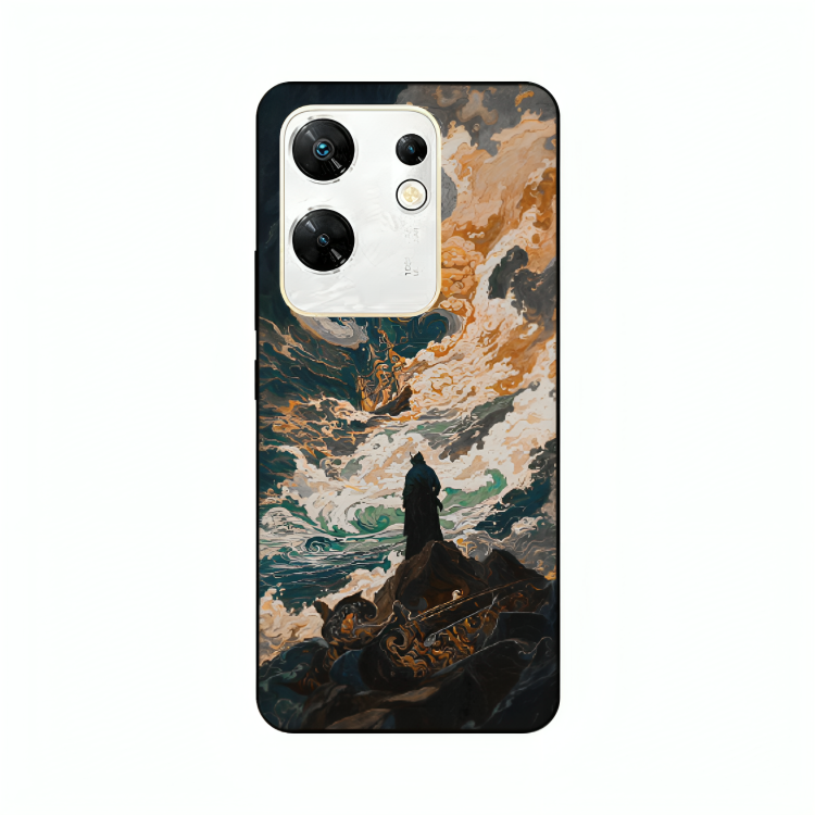 Infinix Zero 30 case featuring 'Above the Drowning Sea' Artwork by Libaadah – premium artistic design with metal-glass finish