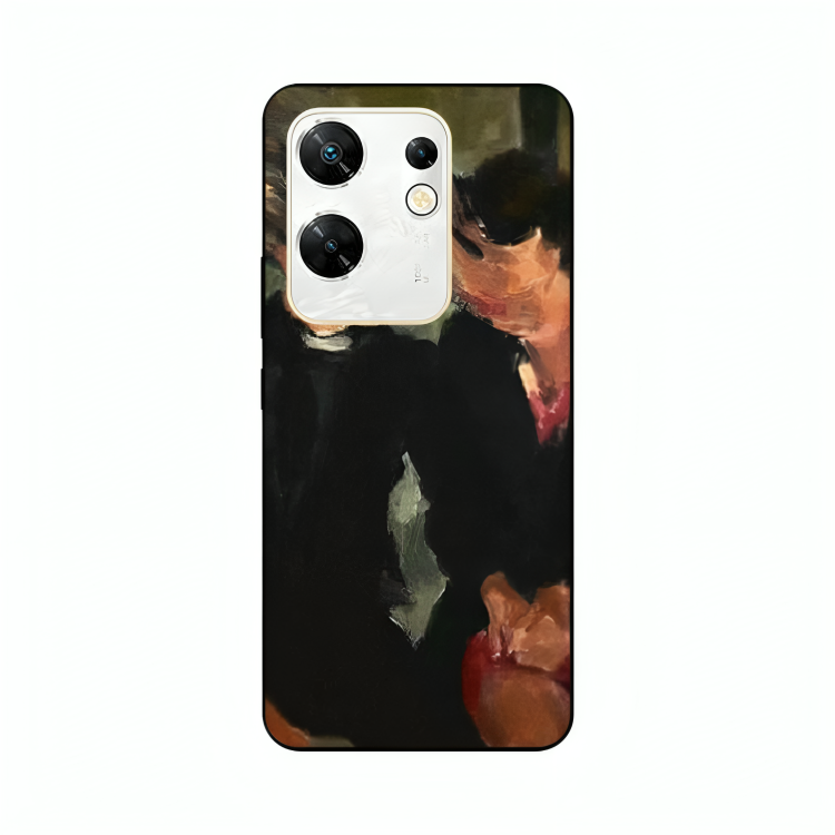 Infinix Zero 30 case featuring 'The Melancholy of Happy Hours' Artwork by Libaadah – premium artistic design with metal-glass finish