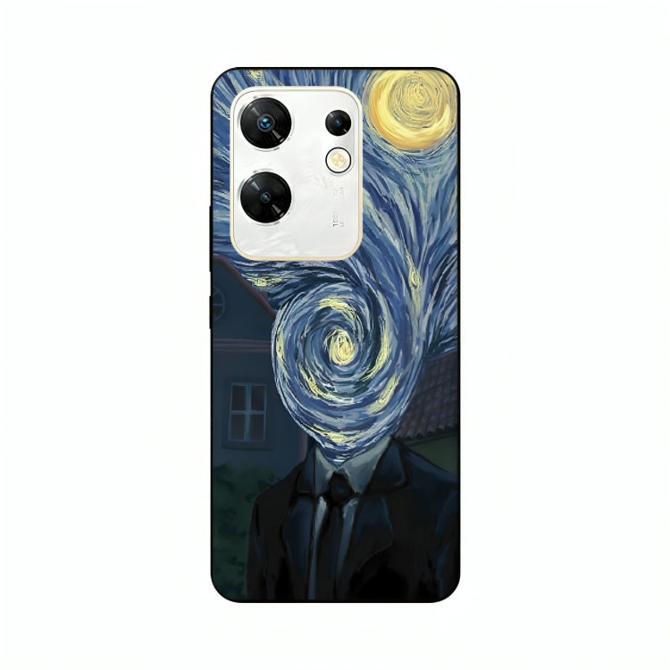 Infinix Zero 30 case featuring 'Thoughts Full of Starry Sky' Artwork by Libaadah – premium artistic design with metal-glass finish