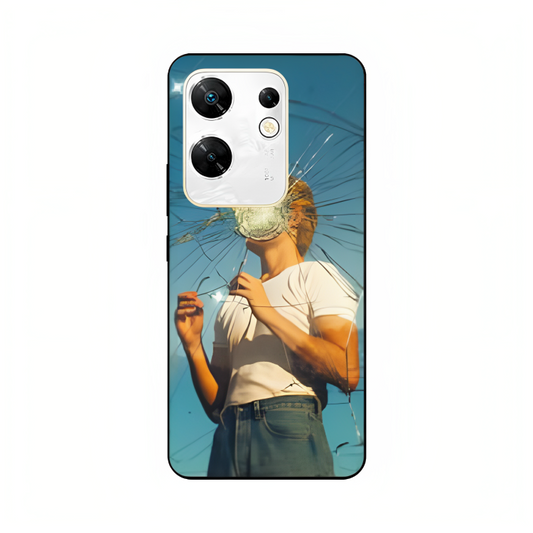 Infinix Zero 30 case featuring 'What' Artwork by Libaadah – premium artistic design with metal-glass finish