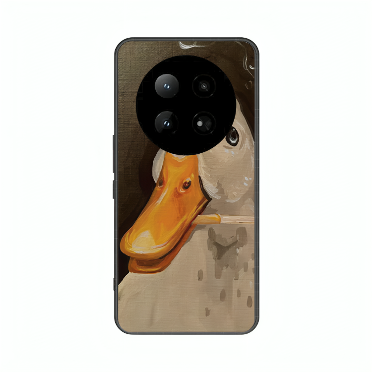 Infinix Zero 40 case featuring 'An Existential Duck' Artwork by Libaadah – premium artistic design with metal-glass finish