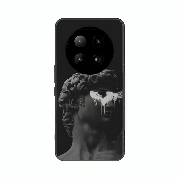 Infinix Zero 40 case featuring 'Even Statues Bleed' Artwork by Libaadah – premium artistic design with metal-glass finish