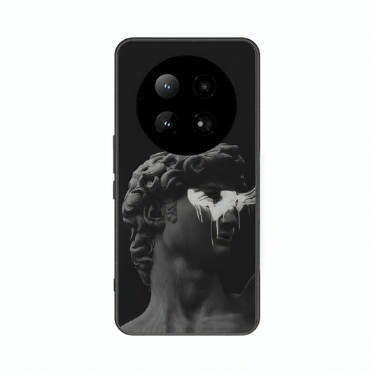 Infinix Zero 40 case featuring 'Even Statues Bleed' Artwork by Libaadah – premium artistic design with metal-glass finish