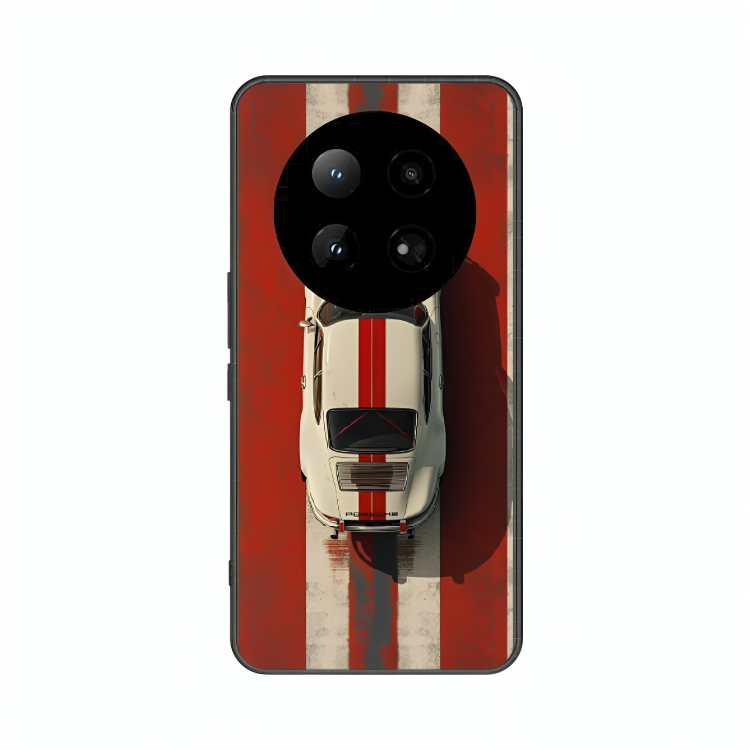 Infinix Zero 40 case featuring 'Red Stripes of Freedom' Artwork by Libaadah – premium artistic design with metal-glass finish