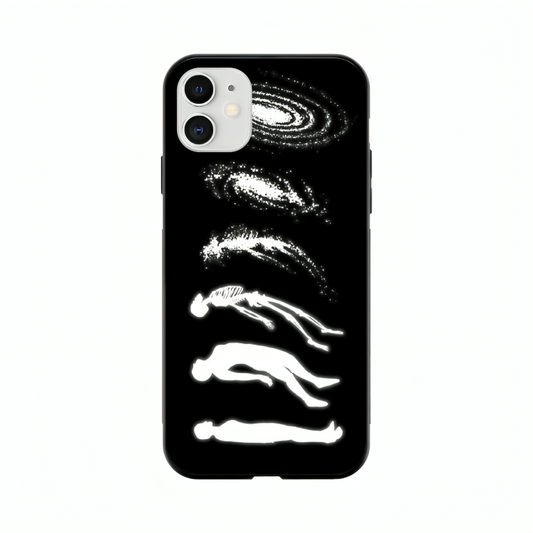 iPhone 12 mini case featuring 'Stars Made of Endings' Artwork by Libaadah – premium artistic design with metal-glass finish