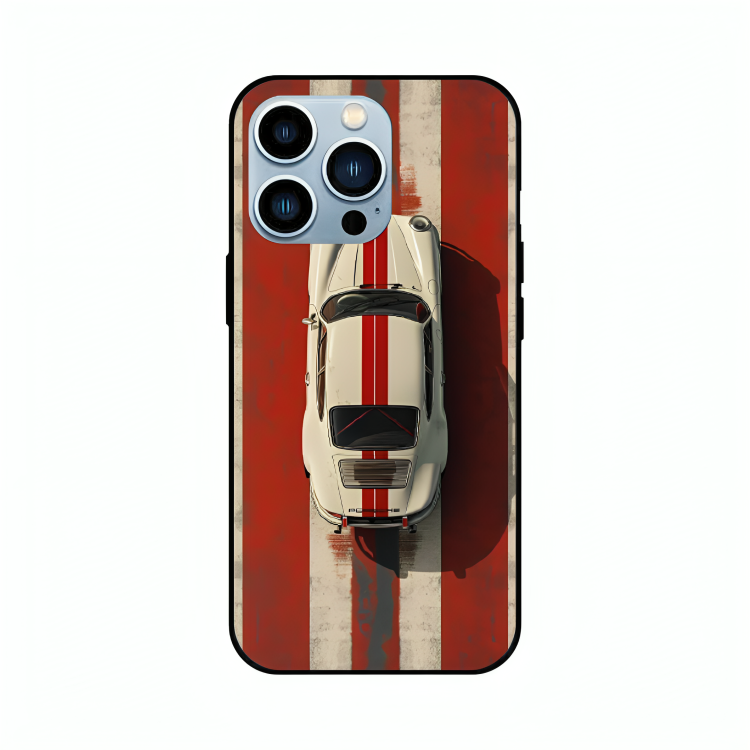 iPhone 12 Pro Max case featuring 'Red Stripes of Freedom' Artwork by Libaadah – premium artistic design with metal-glass finish