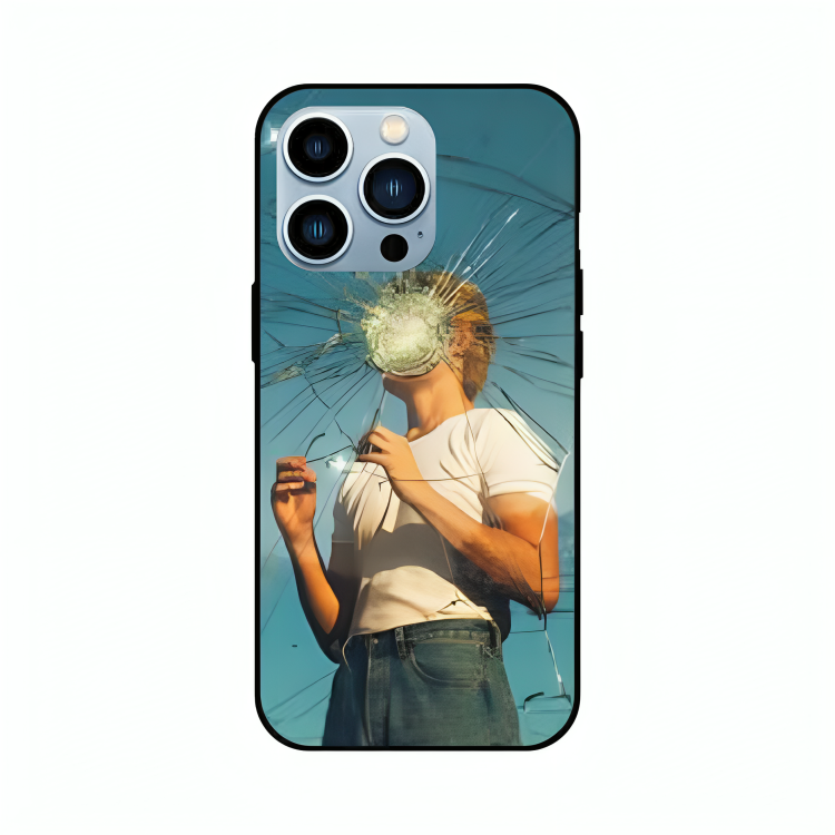 iPhone 12 Pro Max case featuring 'What' Artwork by Libaadah – premium artistic design with metal-glass finish