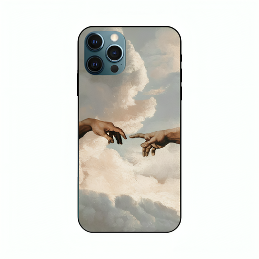 iPhone 12 Pro case featuring 'The Beauty of Almost' Artwork by Libaadah – premium artistic design with metal-glass finish