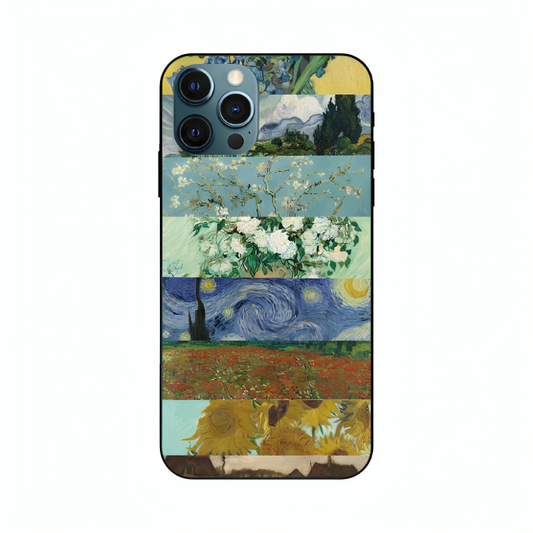 iPhone 12 Pro case featuring 'The Canvas of Time' Artwork by Libaadah – premium artistic design with metal-glass finish