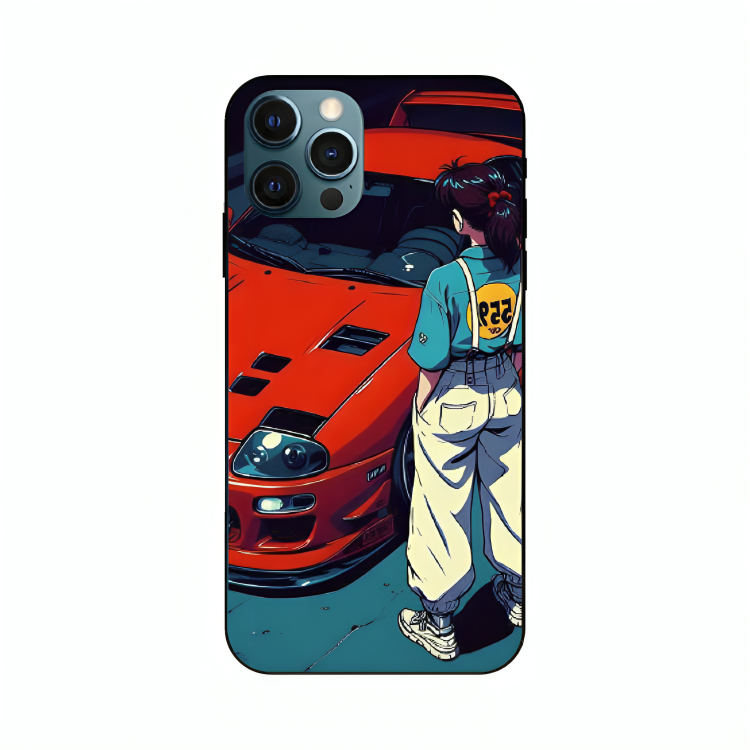 iPhone 12 Pro case featuring 'Tomorrow Wears Yesterday' Artwork by Libaadah – premium artistic design with metal-glass finish