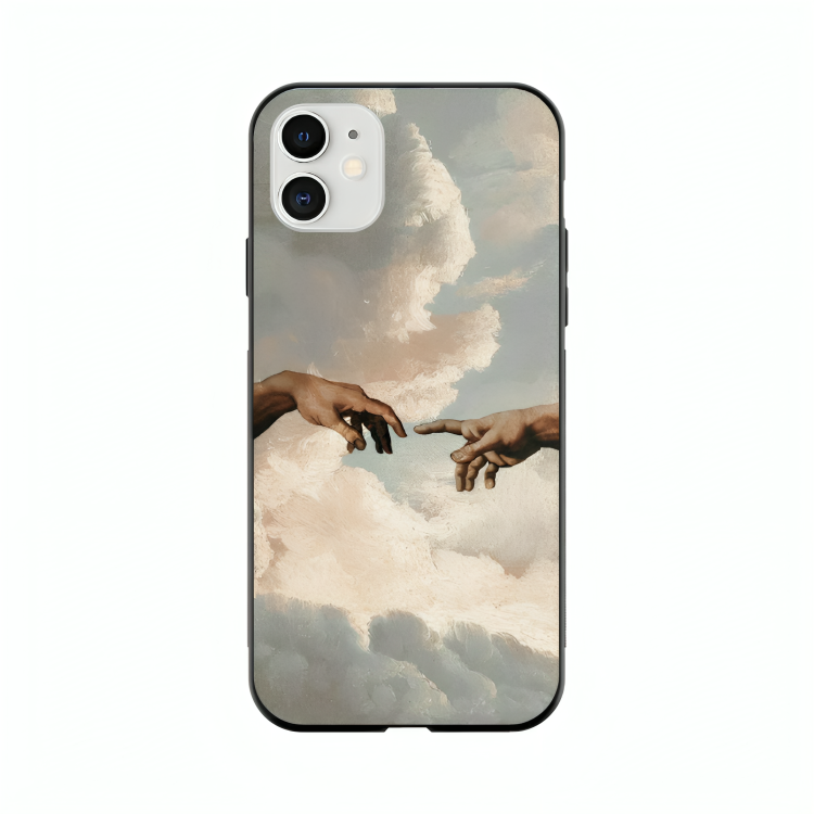 iPhone 12 case featuring 'The Beauty of Almost' Artwork by Libaadah – premium artistic design with metal-glass finish