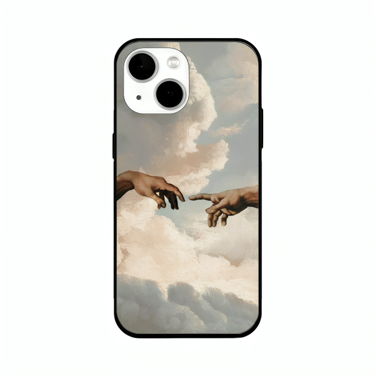 iPhone 13 mini case featuring 'The Beauty of Almost' Artwork by Libaadah – premium artistic design with metal-glass finish