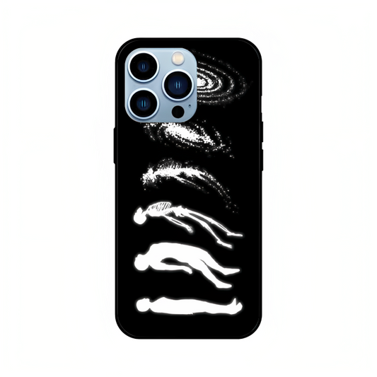 iPhone 13 Pro case featuring 'Stars Made of Endings' Artwork by Libaadah – premium artistic design with metal-glass finish