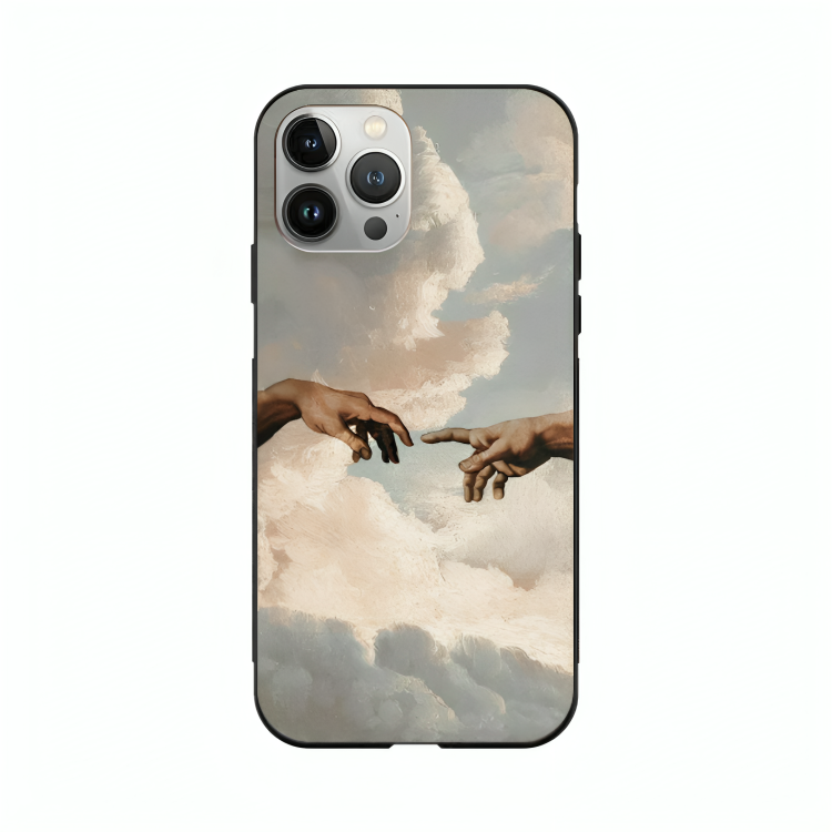 iPhone 14 Pro Max case featuring 'The Beauty of Almost' Artwork by Libaadah – premium artistic design with metal-glass finish