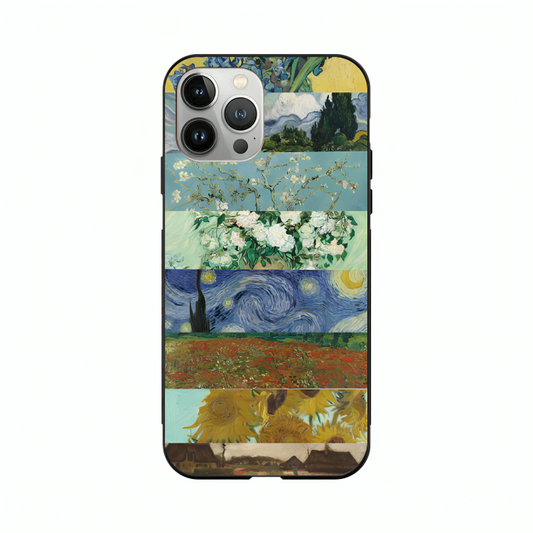 iPhone 14 Pro Max case featuring 'The Canvas of Time' Artwork by Libaadah – premium artistic design with metal-glass finish