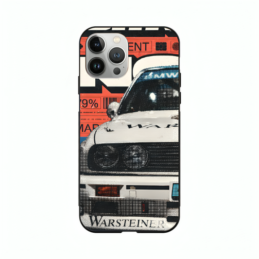 iPhone 14 Pro Max case featuring 'Time Machine Without Time' Artwork by Libaadah – premium artistic design with metal-glass finish