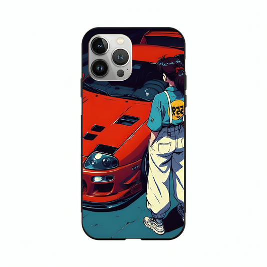 iPhone 14 Pro Max case featuring 'Tomorrow Wears Yesterday' Artwork by Libaadah – premium artistic design with metal-glass finish