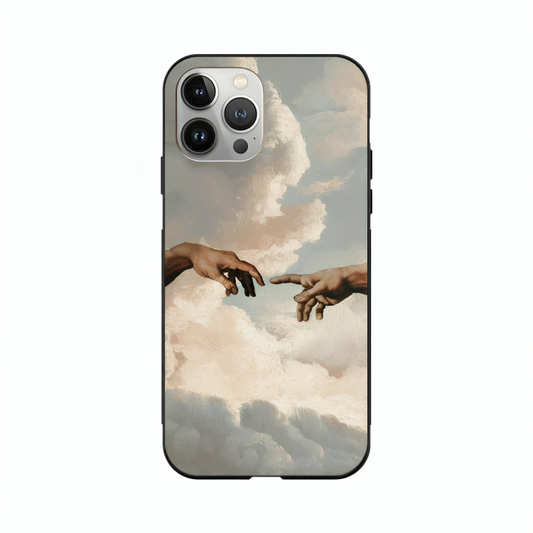 iPhone 14 Pro case featuring 'The Beauty of Almost' Artwork by Libaadah – premium artistic design with metal-glass finish